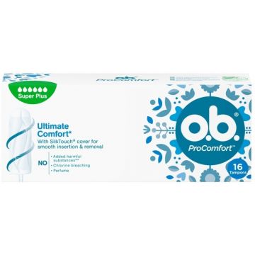 OB PRO COMFORT SUPER PLUS TAMPONS DOOSJE 16 STUKS