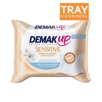 DEMAK UP SENSITIVE (DEMAK UP) SENSITIVE REINIGINGSDOEKJES TRAY 6 X 23 STUKS
