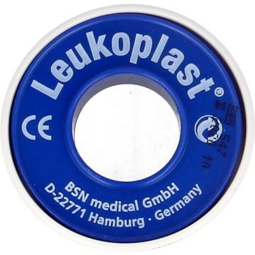 LEUKOPLAST 1.25 CM X 5 M HECHTPLEISTER AFWASBAAR BLIK 1 STUK