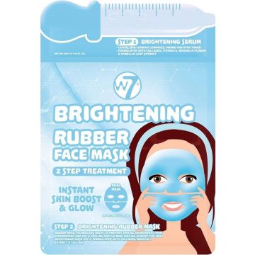 W7 BRIGHTENING RUBBER FACE MASK 2 STEP TREATMENT GEZICHTSMASKER 1 STUK