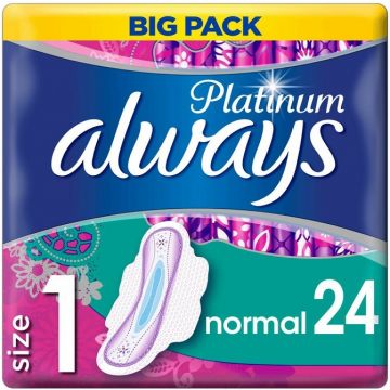 ALWAYS PLATINUM NORMAL WINGS MAANDVERBAND 24 STUKS