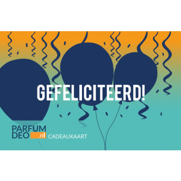 CADEAUKAART GEFELICITEERD 15 EURO