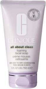CLINIQUE ALL ABOUT CLEAN FOAMING FACIAL SOAP TUBE 150 ML