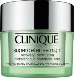 CLINIQUE SUPERDEFENSE NIGHT VERY DRY TO DRY COMBINATION NACHTCREME POT 50 ML