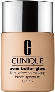 CLINIQUE EVEN BETTER GLOW LIGHT REFLECTING MAKEUP WN 38 STONE FOUNDATION POMP 30 ML