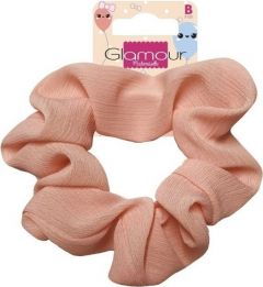 GLAMOUR B3120 ROZE SCRUNCHIE 1 STUK