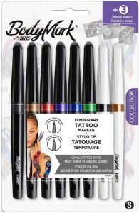 BIC BODYMARK + FINE COLLECTION TEMPORARY TATTOO MARKER SET 1 STUK