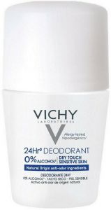 VICHY 24H DRY TOUCH SENSITIVE DEODORANT ROLLER 50 ML