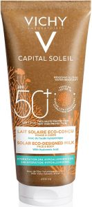 VICHY CAPITAL SOLEIL SOLAR ECO-DESIGNED MILK SPF 50+ ZONNEBRAND TUBE 200 ML