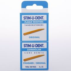 STIM-U-DENT ORIGINAL TANDENSTOKERS PAK 4 X 25 STUKS