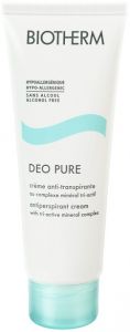 BIOTHERM DEO PURE ANTIPERSPIRANT CREAM DEOCREME TUBE 75 ML