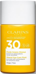 CLARINS MINERAL SUN CARE FLUID SPF 30 FACE CREAM ZONNEBRAND STICK 30 ML