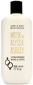 ALYSSA ASHLEY MUSK HAND & BODY MOISTURISER FLACON 500 ML