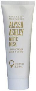 ALYSSA ASHLEY HAND & BODY MOISTURISER WHITE MUSK TUBE 250 ML