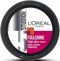 L'OREAL STUDIO LINE FIX & SHINE HIGH GLOSS WAX POT 75 ML