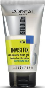 L'OREAL STUDIO LINE INVISI FIX 24H MINERAL CLEAN GEL VERY STRONG HOLD TUBE 150 ML