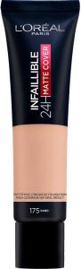 L'OREAL INFAILLIBLE 175 SAND 24H MATTE COVER FOUNDATION TUBE 30 ML