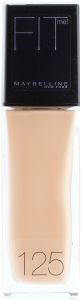 MAYBELLINE FIT ME 125 NUDE BEIGE FOUNDATION POMP 30 ML
