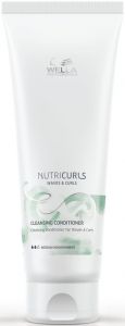 WELLA PROFESSIONALS NUTRICURLS WAVES & CURLS CLEANSING CONDITIONER CREMESPOELING TUBE 250 ML
