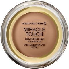 MAX FACTOR MIRACLE TOUCH 085 CARAMEL SKIN PERFECTING FOUNDATION POTJE 11,5 GRAM