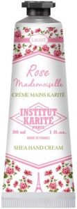 INSTITUT KARITE ROSE MADEMOISELLE SHEA HAND CREAM HANDCREME TUBE 30 ML