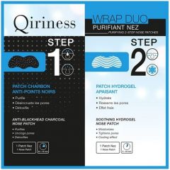 QIRINESS WRAP DUO PURIFYING 2-STEP NOSE PATCHES ZAKJE 1,2 GRAM