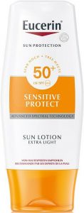 EUCERIN SENSITIVE PROTECT SPF 50+ SUN LOTION EXTRA LIGHT ZONNEBRAND FLACON 150 ML