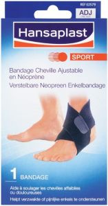 HANSAPLAST SPORT VERSTELBARE NEOPREEN ENKELBANDAGE PAK 1 STUK