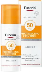 EUCERIN PHOTOAGING CONTROL SUN FLUID SPF 50 ZONNEBRAND POMP 50 ML