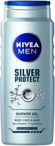 NIVEA MEN SILVER PROTECT SHOWER GEL DOUCHEGEL FLACON 500 ML