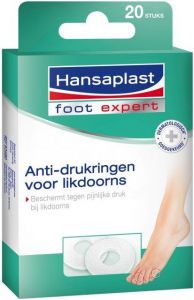 HANSAPLAST FOOT EXPERT ANTI-DRUKRINGEN VOOR LIKDOORNS PAK 20 STUKS
