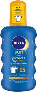 NIVEA SUN PROTECT & HYDRATE SPF 15 ZONNEBRAND SPRAY 200 ML