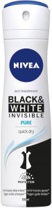 NIVEA BLACK & WHITE INVISIBLE PURE DEO SPRAY SPUITBUS 150 ML