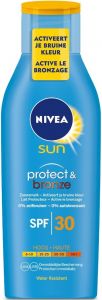 NIVEA SUN PROTECT & BRONZE SPF 30 ZONNEMELK FLACON 200 ML