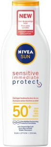 NIVEA SUN SENSITIVE PROTECT SPF 50+ SUN LOTION ZONNEBRAND FLACON 200 ML