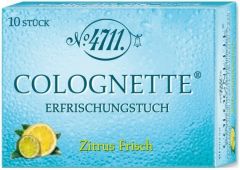 4711 COLOGNETTE VERFRISSINGSDOEKJE REFRESHING LEMON PAK 10 STUKS