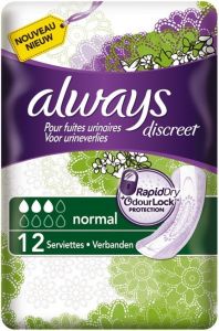 ALWAYS DISCREET NORMAL VERBAND PAK 12 STUKS