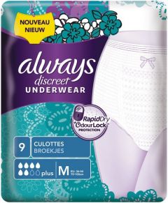 ALWAYS DISCREET PANTS MAXI M BROEKJES PAK 9 STUKS