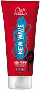 WELLA NEW WAVE ULTRA STRONG ROCK & HOLD GEL TUBE 200 ML