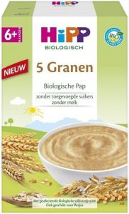 HIPP 5 GRANEN BIOLOGISCHE PAP 6+ MAANDEN PAK 200 GRAM