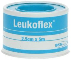 LEUKOFLEX 2.5CM X 5M HECHTPLEISTER BLIK 1 STUK