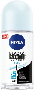 NIVEA BLACK & WHITE INVISIBLE PURE DEO ROLLER 50 ML