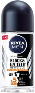 NIVEA MEN BLACK & WHITE INVISIBLE ULTIMATE IMPACT DEO ROLLER 50 ML