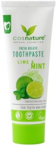 COSNATURE FRESH BREATH LIME & MINT TOOTHPASTE TANDPASTA TUBE 75 ML
