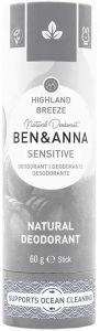 BEN & ANNA HIGHLAND BREEZE SENSITIVE PUSH UP DEODORANT STICK 60 GRAM