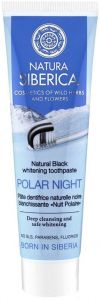 NATURA SIBERICA POLAR NIGHT NATURAL BLACK WHITENING TOOTHPASTE TANDPASTA TUBE 100 GRAM