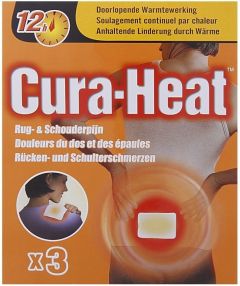 CURA-HEAT RUG- & SCHOUDERPIJN DOOSJE 3 STUKS