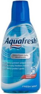 AQUAFRESH EXTRA FRESH DAILY MOUTHWASH FRESH MINT MONDWATER FLACON 500 ML