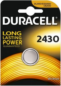 DURACELL 2430 3V LITHIUM KNOOPCELBATTERIJ PAK 1 STUK