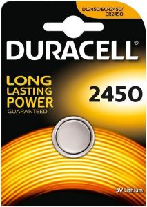 DURACELL 2450 3V LITHIUM KNOOPCELBATTERIJ PAK 1 STUK